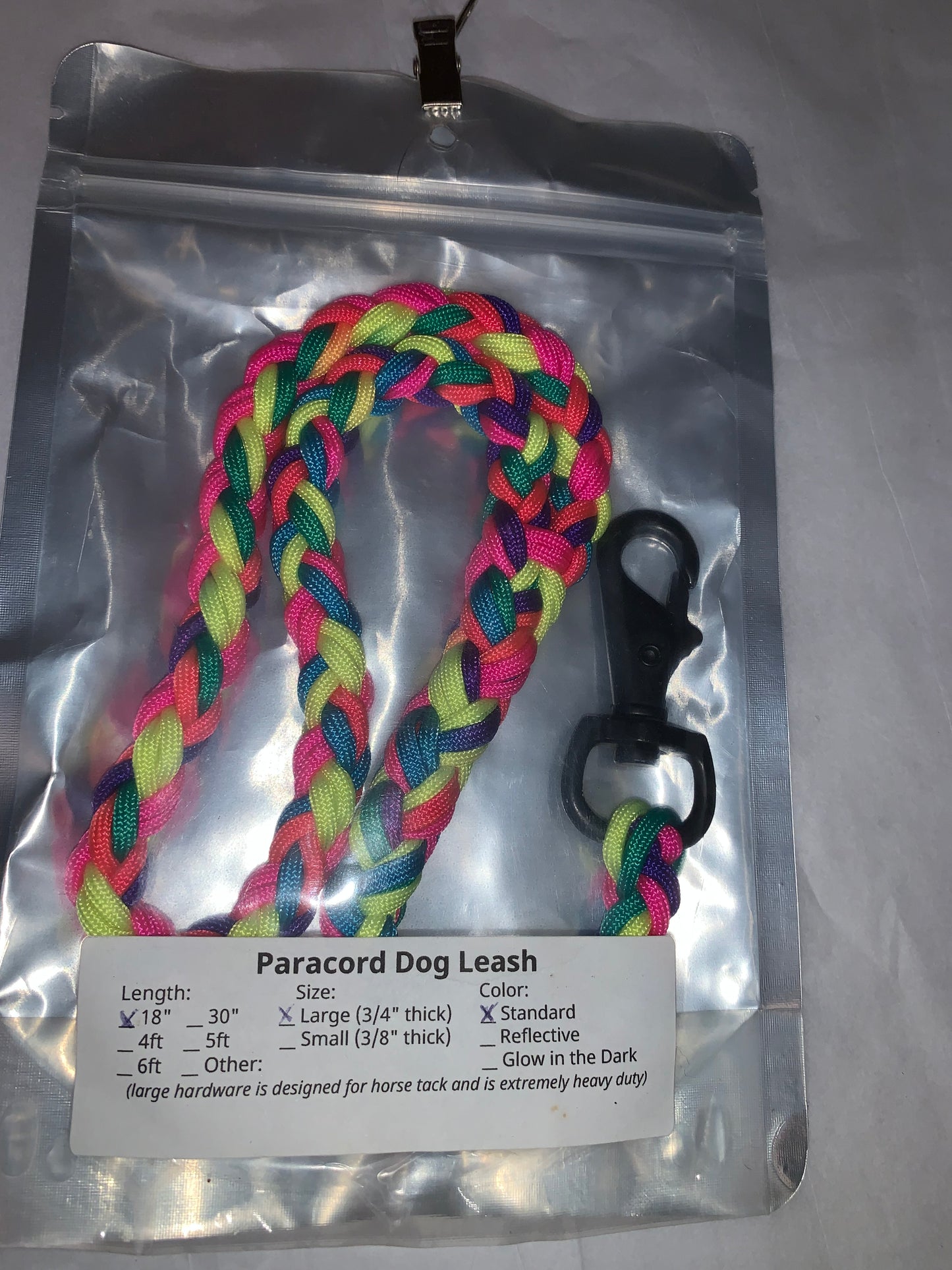 4ft small dog (4strand) Paracord braided leash