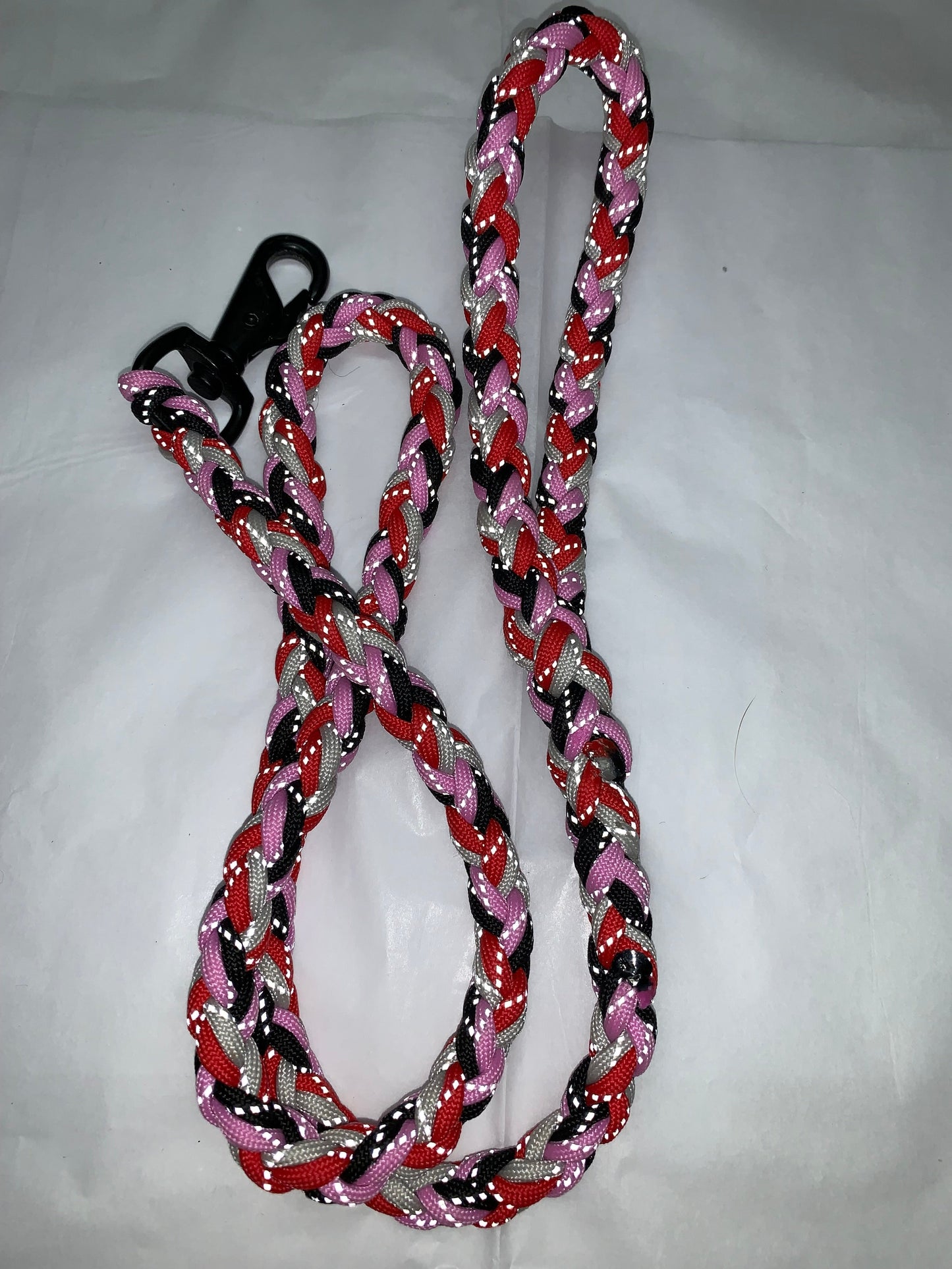 10 ft large (heavy duty, 8 strand) Paracord braided leash